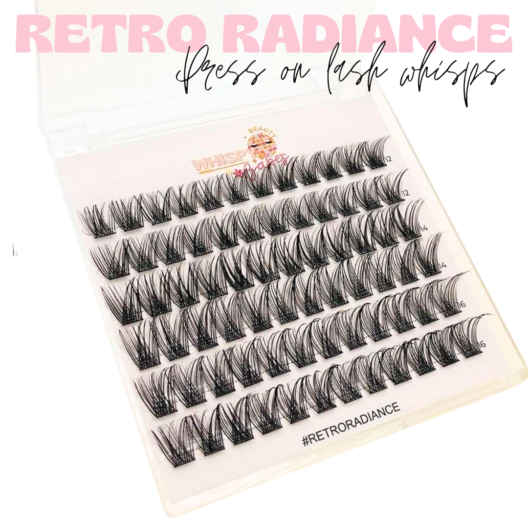 Retro Radiance – Press on Lashes - No bond Needed
