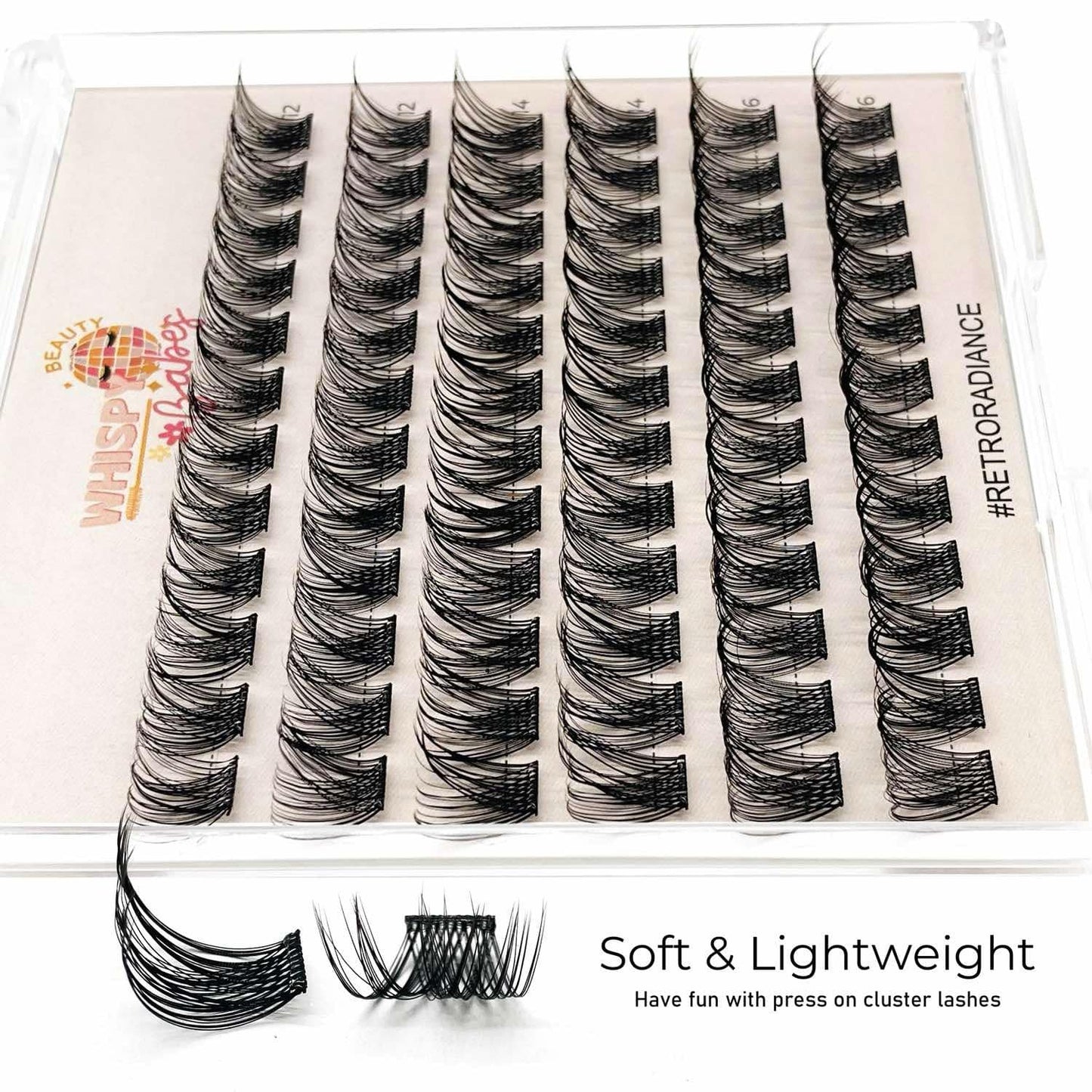Retro Radiance – Press on Lashes - No bond Needed