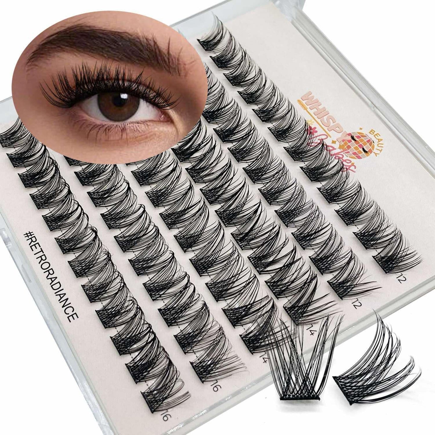 Retro Radiance – Press on Lashes - No bond Needed
