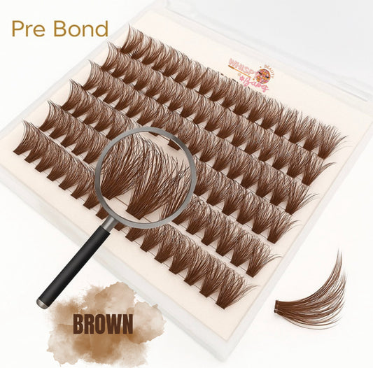 Velvet Disco (BROWN) – Press on Whisps - No Bond Needed